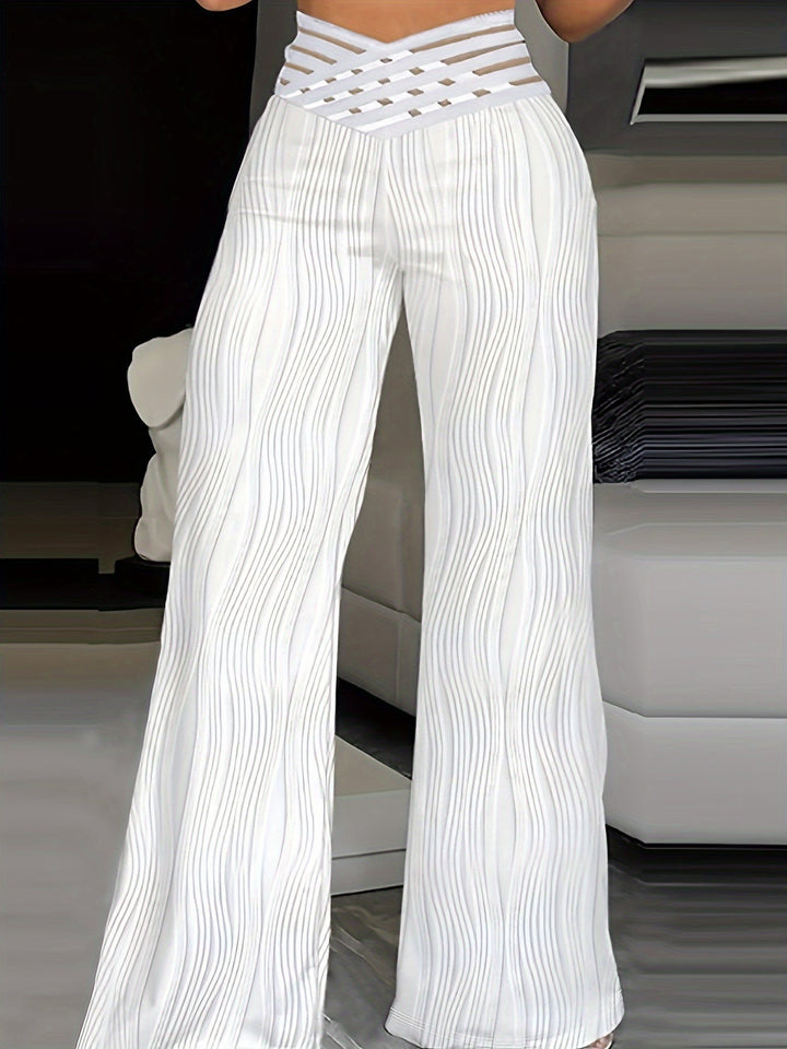 Emma | Pantalones de Cintura Alta Crisscross
